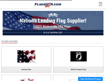 Tablet Screenshot of flagsusa.com